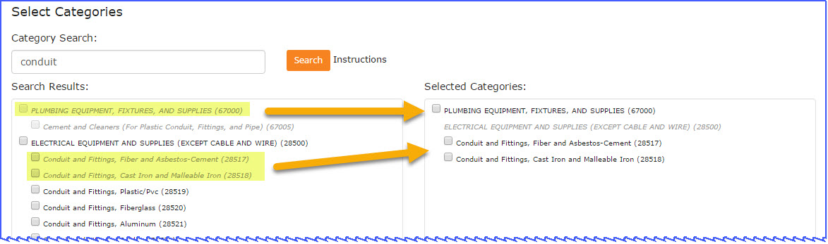 Selected Categories